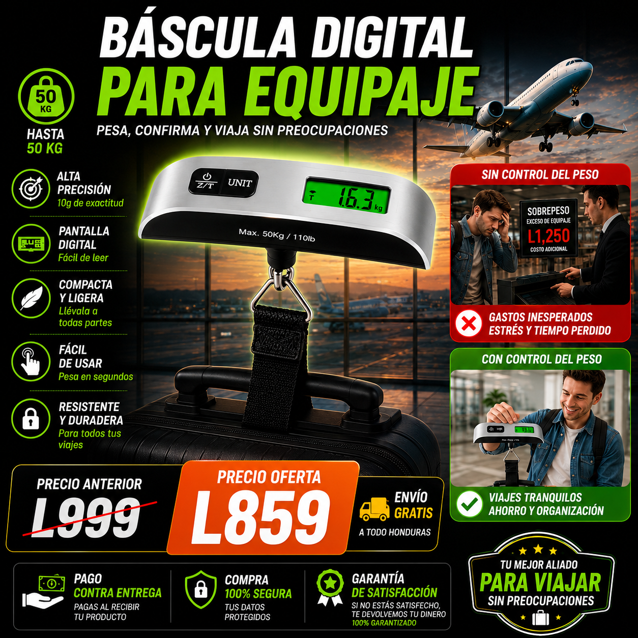 Bascula digital maleta