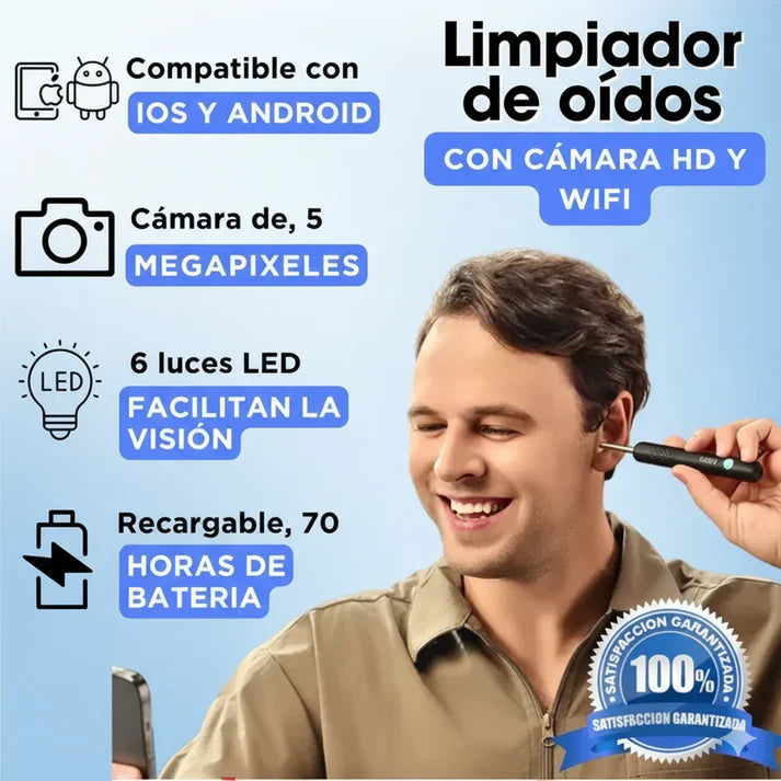 Limpiador de oídos de alta definición