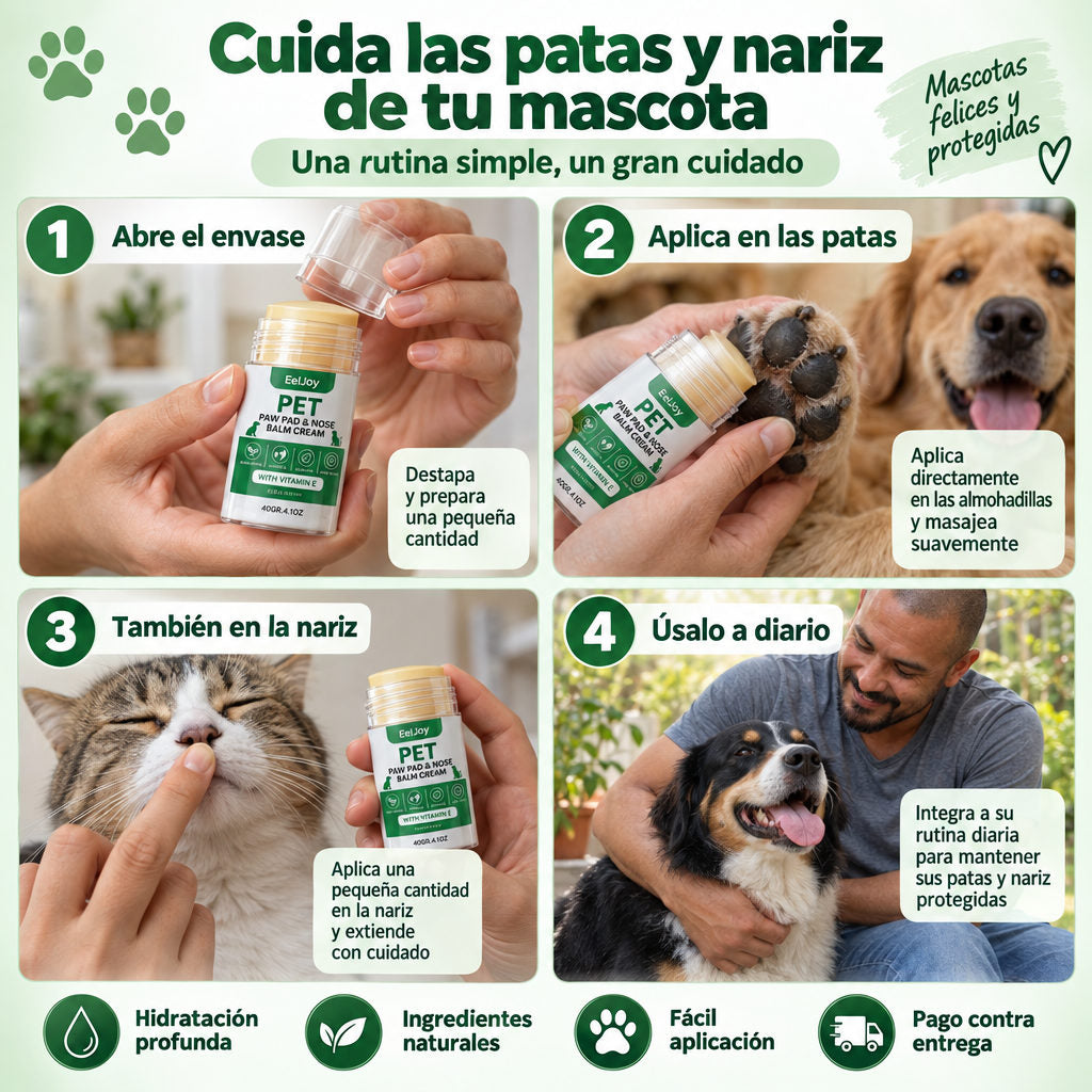 Balsamo para mascotas — ASÍ SE USA