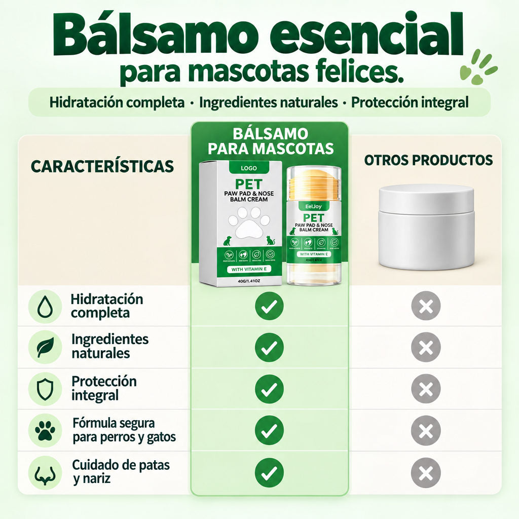 Balsamo para mascotas — COMPARATIVA
