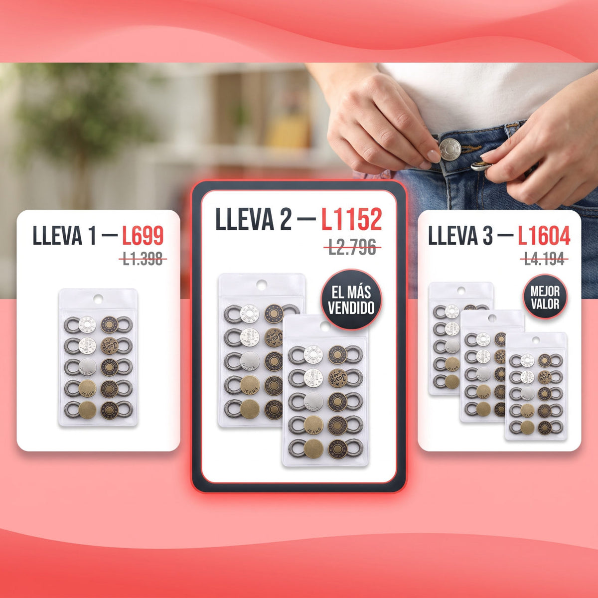 Botón extensor de cintura — OFERTAS POR CANTIDAD