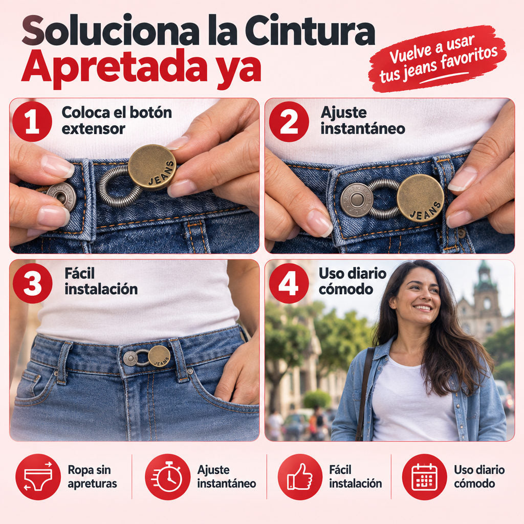 Botón extensor de cintura — ASÍ SE USA