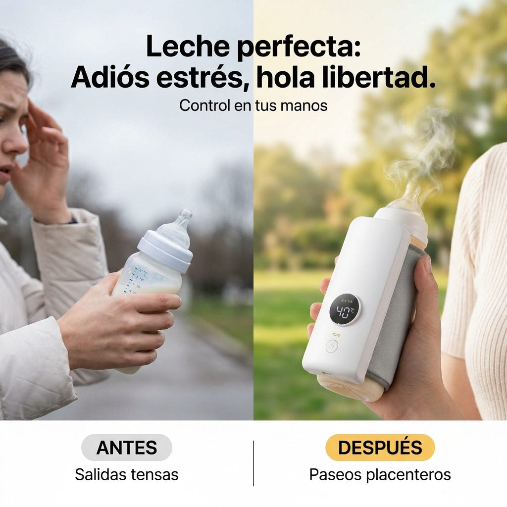 Calenta Biberon Portatil — ANTES Y DESPUES