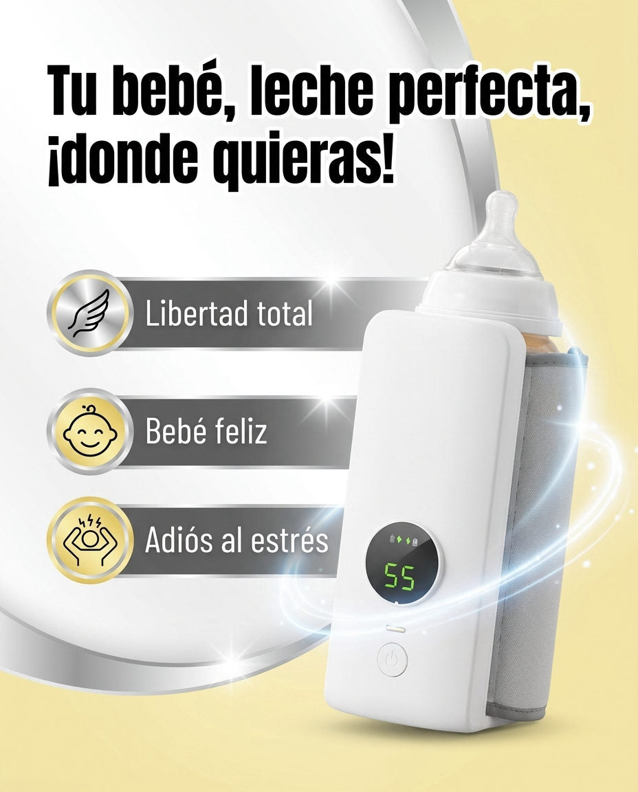 Calenta Biberon Portatil — BENEFICIOS