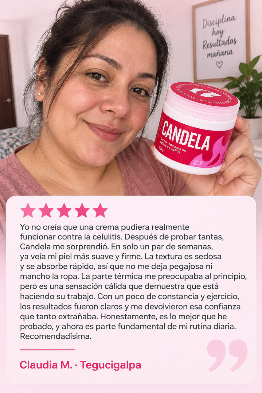 Candela - Crema reductora — D · LA RESEÑA QUE CONVENCE