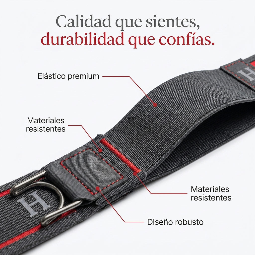 Cinturón Elástico Táctico sin Hebilla — DETALLES DE CALIDAD