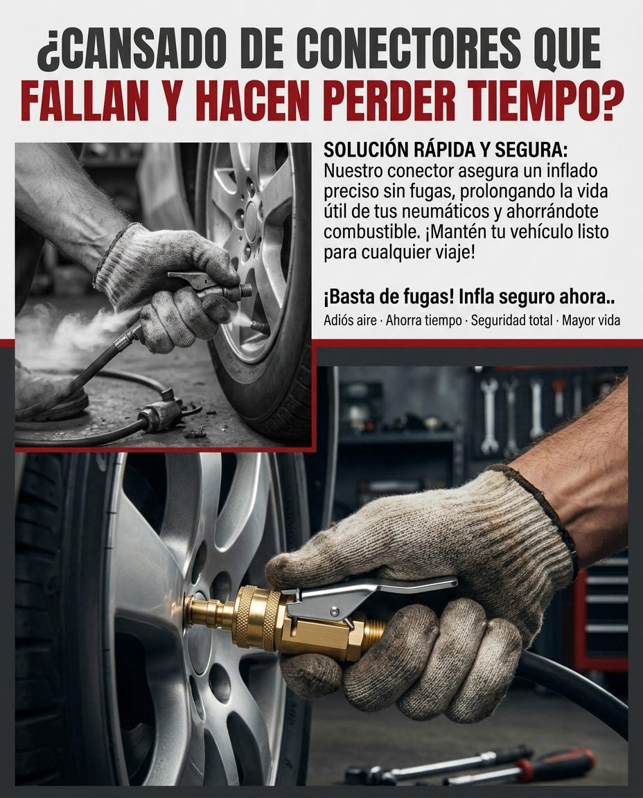 Conector válvula neumático — PROBLEMA Y RESOLUCIÓN RÁPIDA