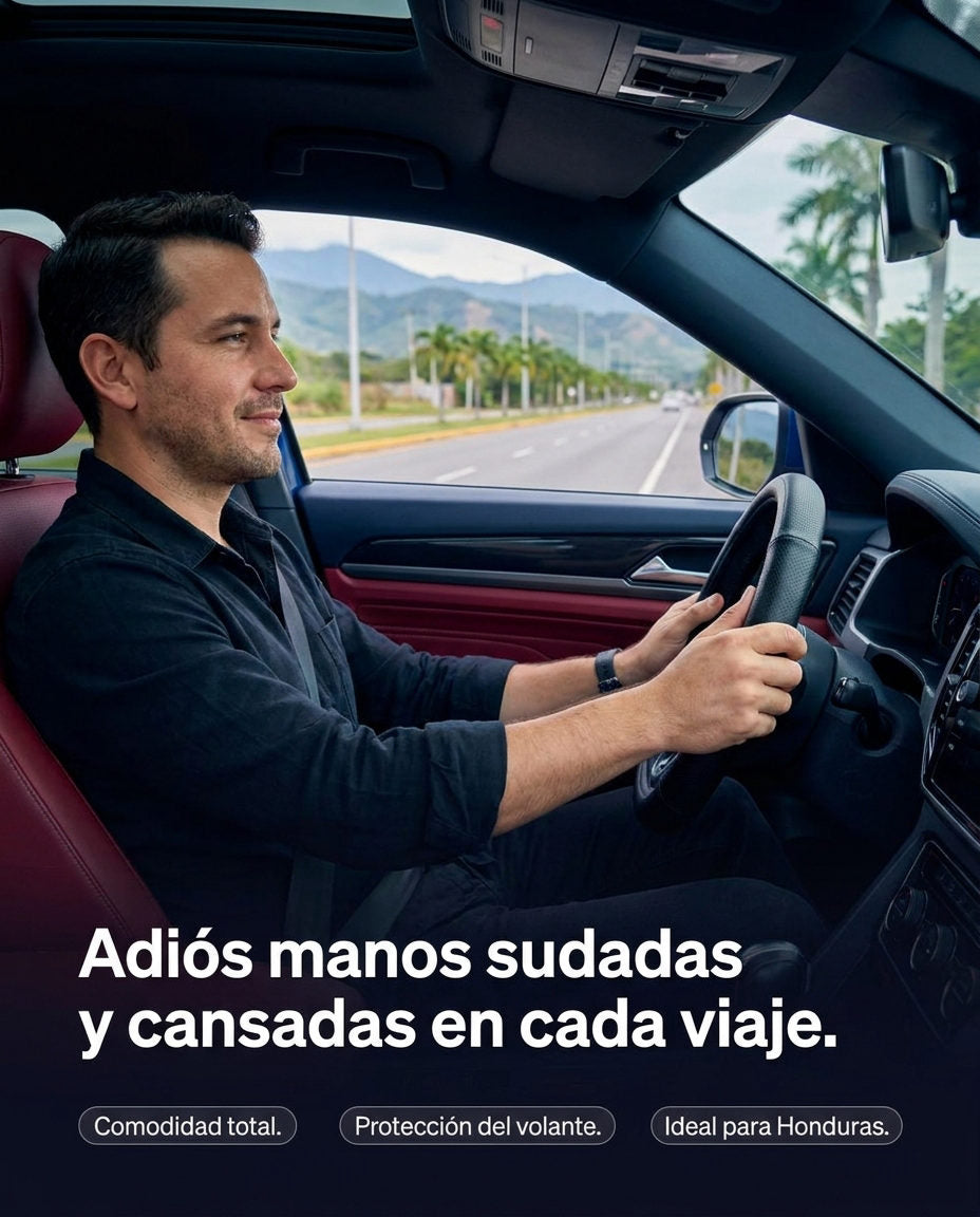 Cubre volante para auto — DOLOR Y SOLUCION