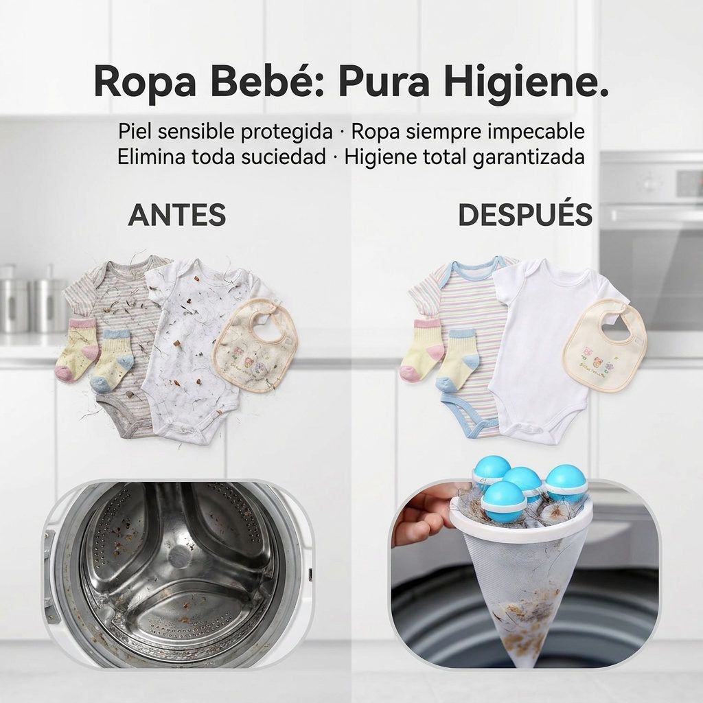 Filtro Lavadora — ANTES Y DESPUES
