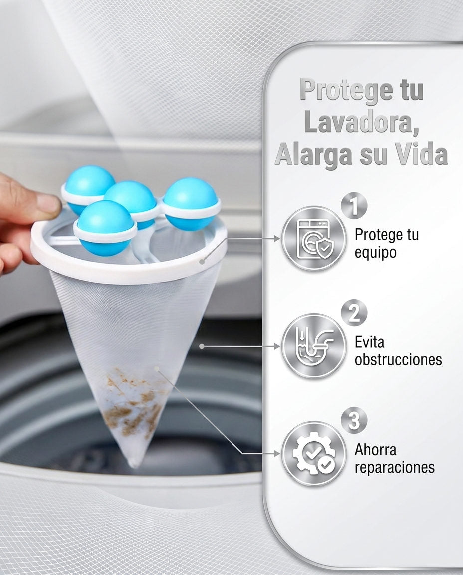 Filtro Lavadora — TRES BENEFICIOS ENFOCADOS