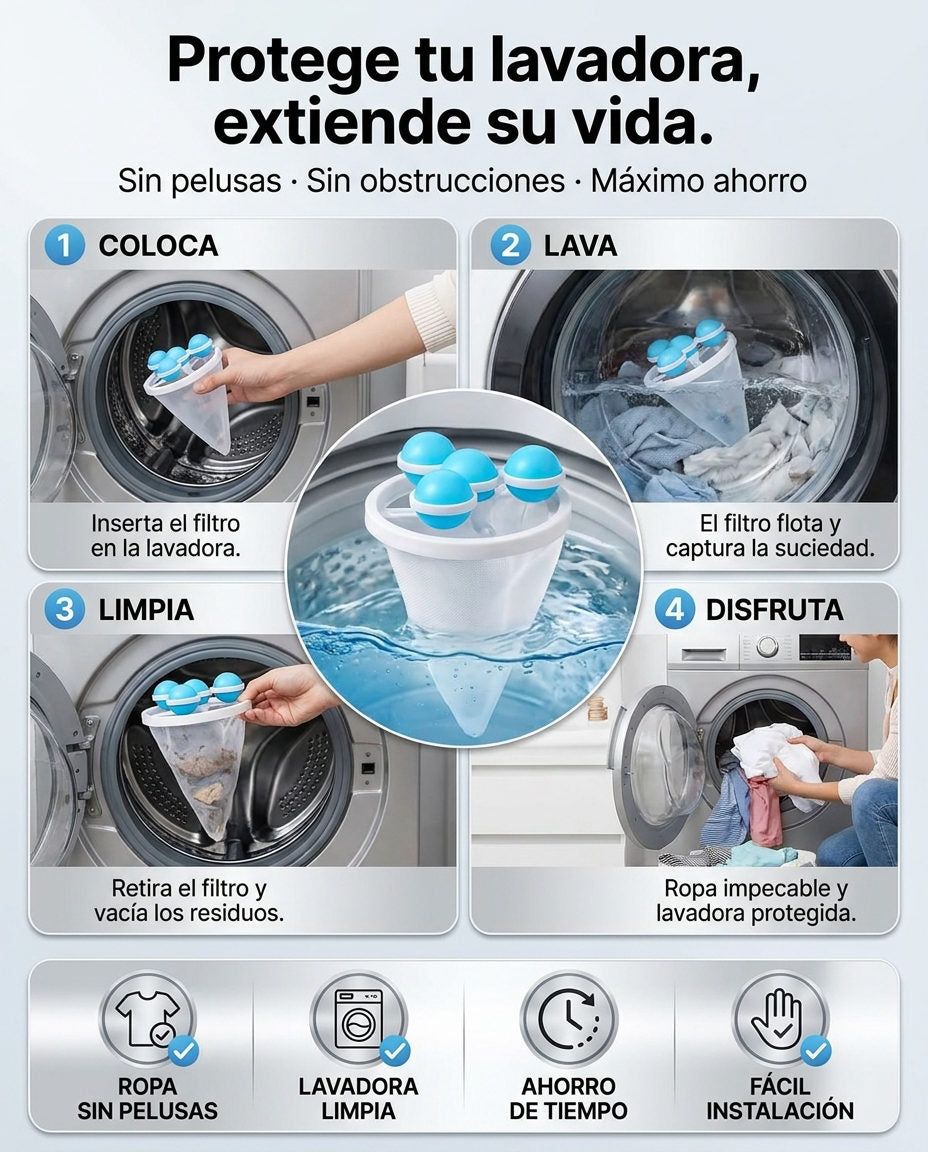 Filtro Lavadora — GUÍA DE USO EN ACCIÓN