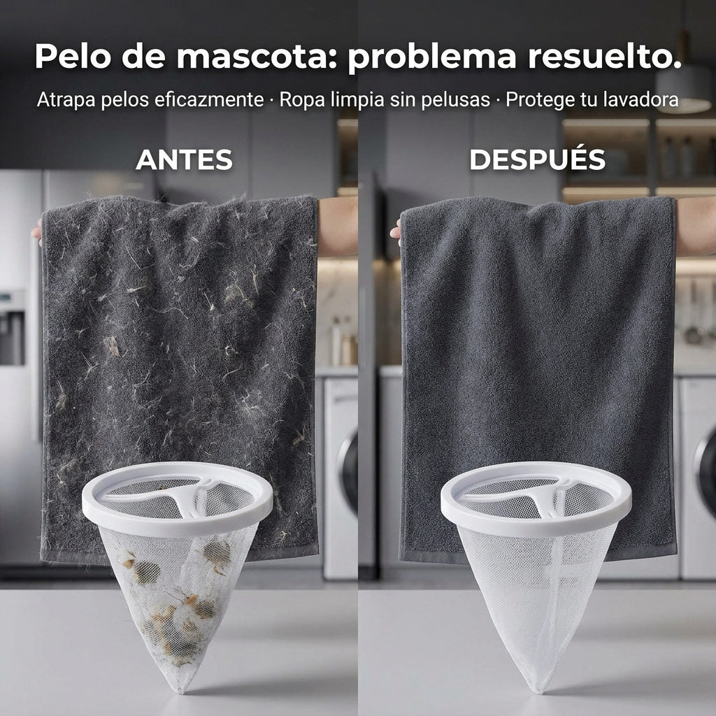 Filtro Lavadora — ANTES Y DESPUES