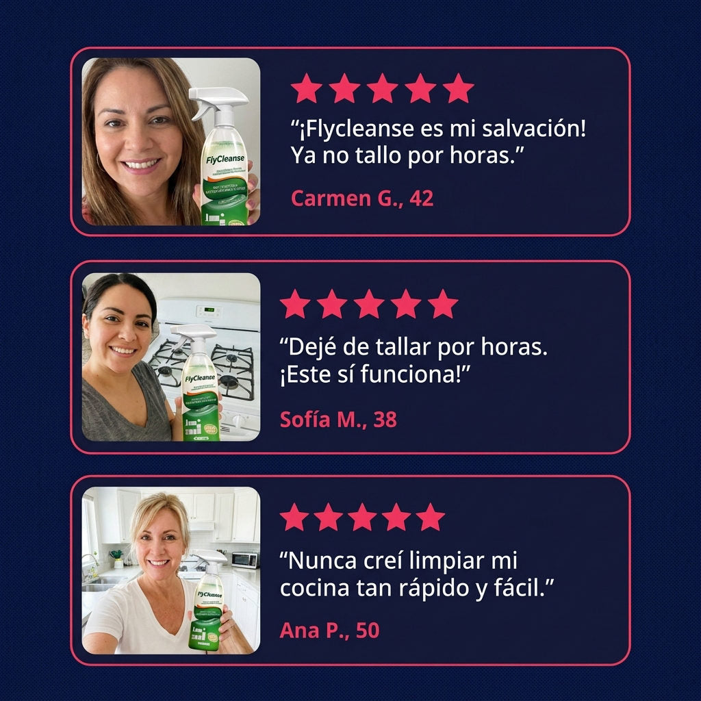 Flycleanse desengrasante — PRUEBA SOCIAL
