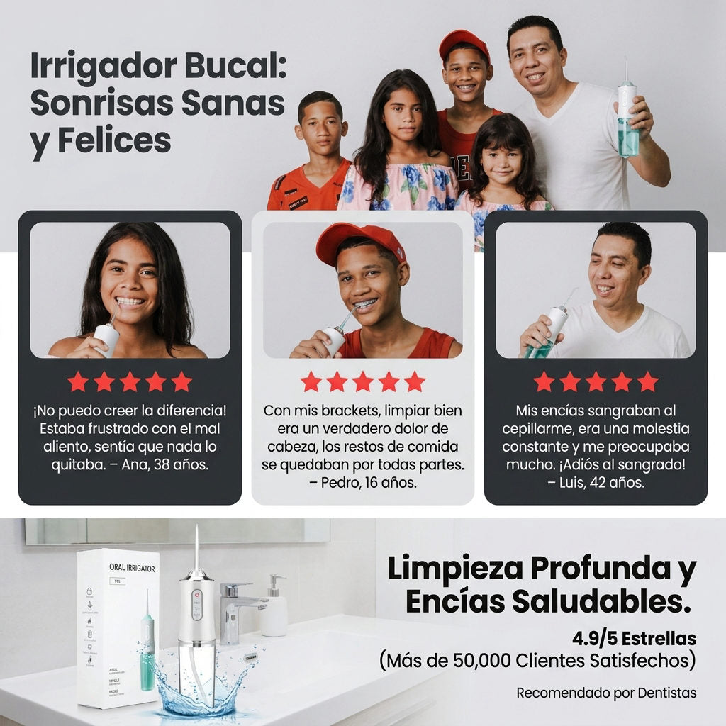 Irrigador bucal — PRUEBA SOCIAL