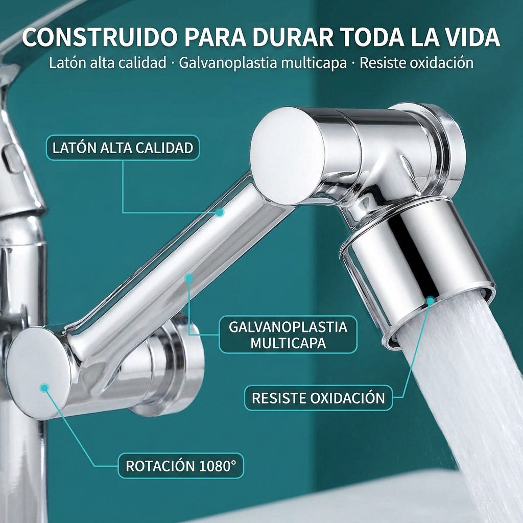 Llave Grifo 1080 grados — DETALLES DE CALIDAD