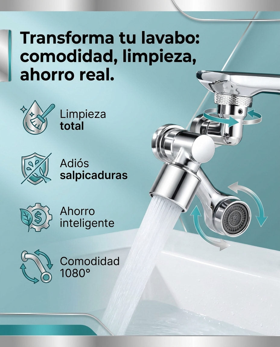 Llave Grifo 1080 grados — BENEFICIOS
