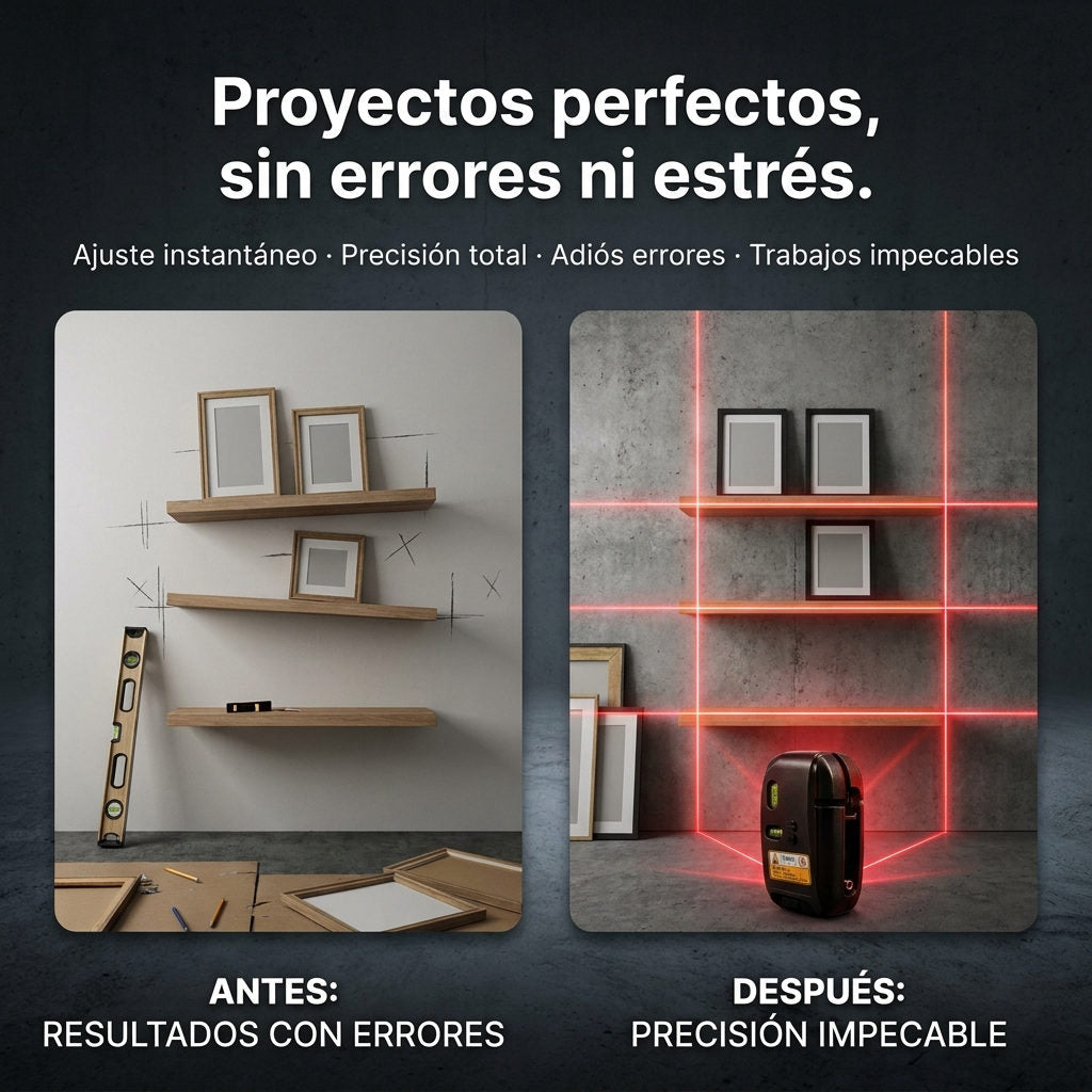 Medidor Mouse Laser — ANTES Y DESPUES