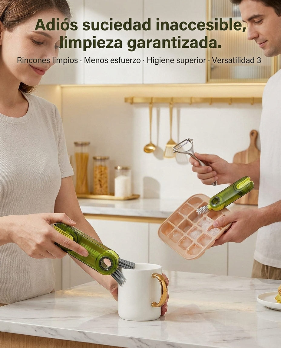 Mini cepillo giratorio cocina — DOLOR Y SOLUCION