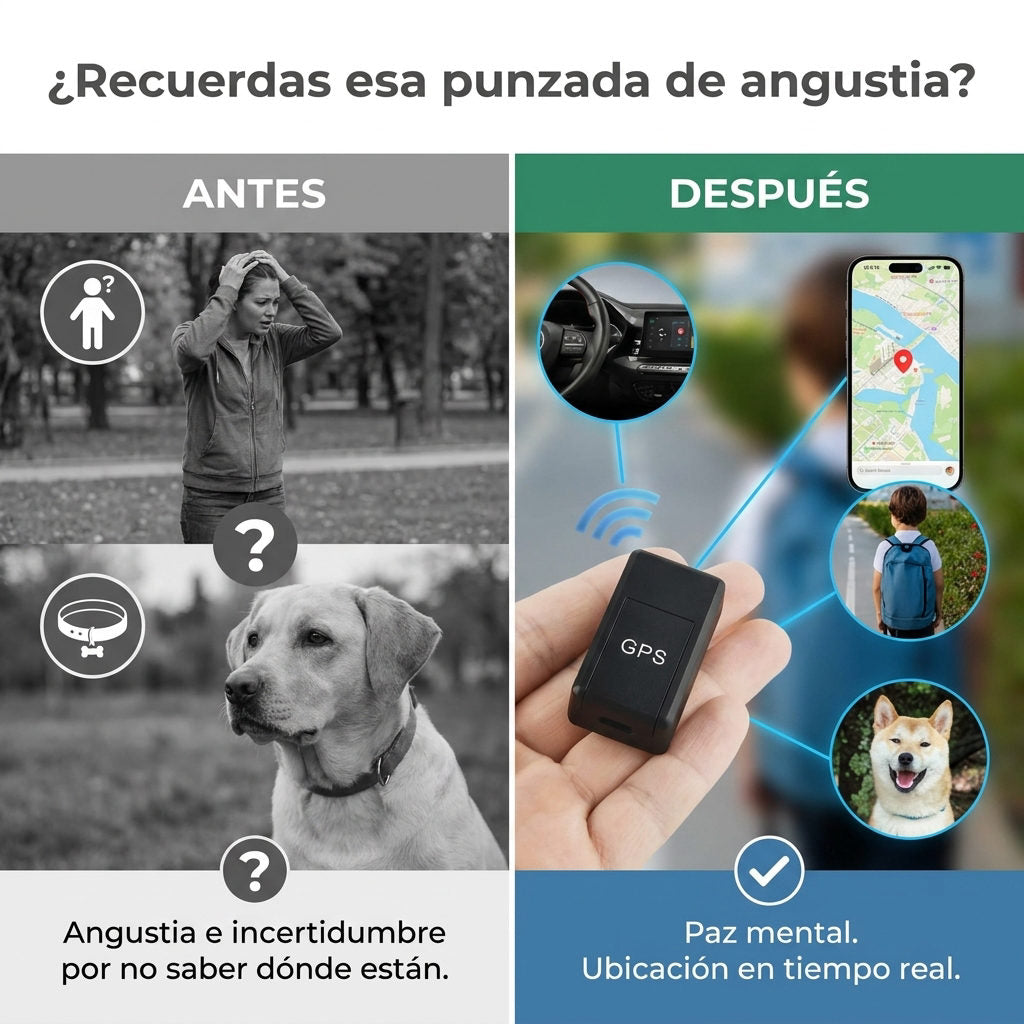 Mini localizador GPS — ANTES Y DESPUES