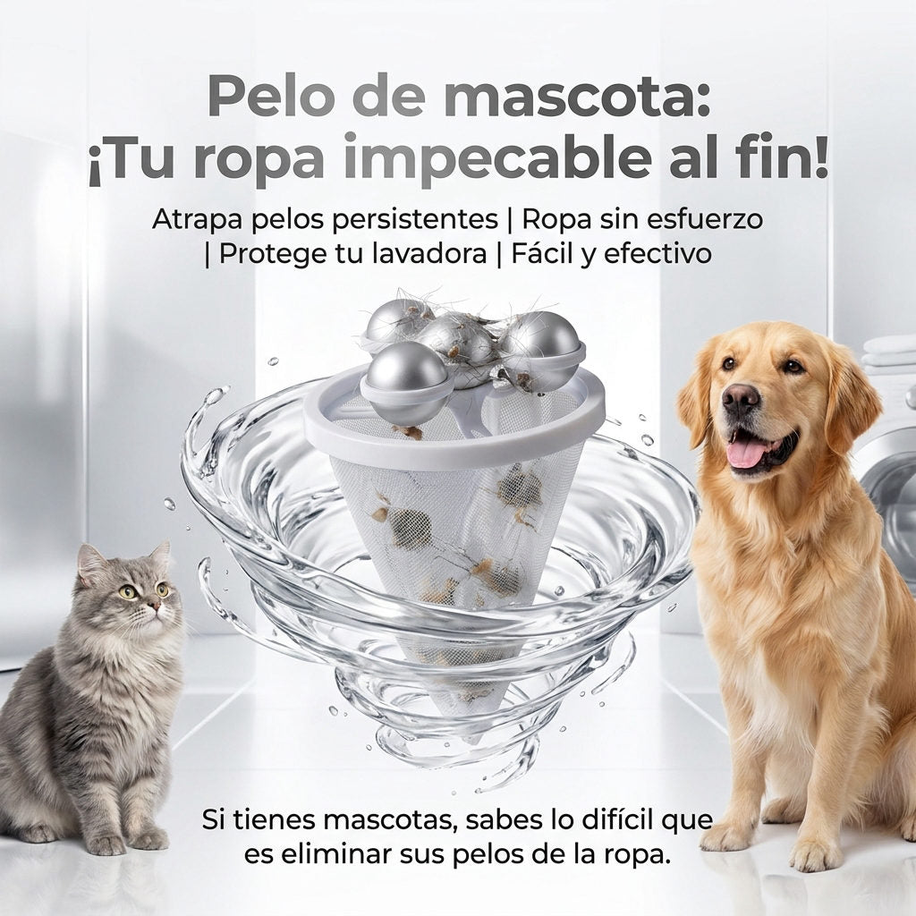 Filtro Lavadora - Elimina los pelos de mascota de tu ropa