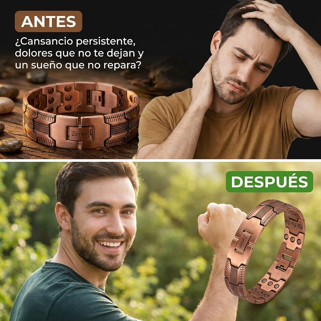 Pulsera Magnética - Balance General — ANTES Y DESPUES