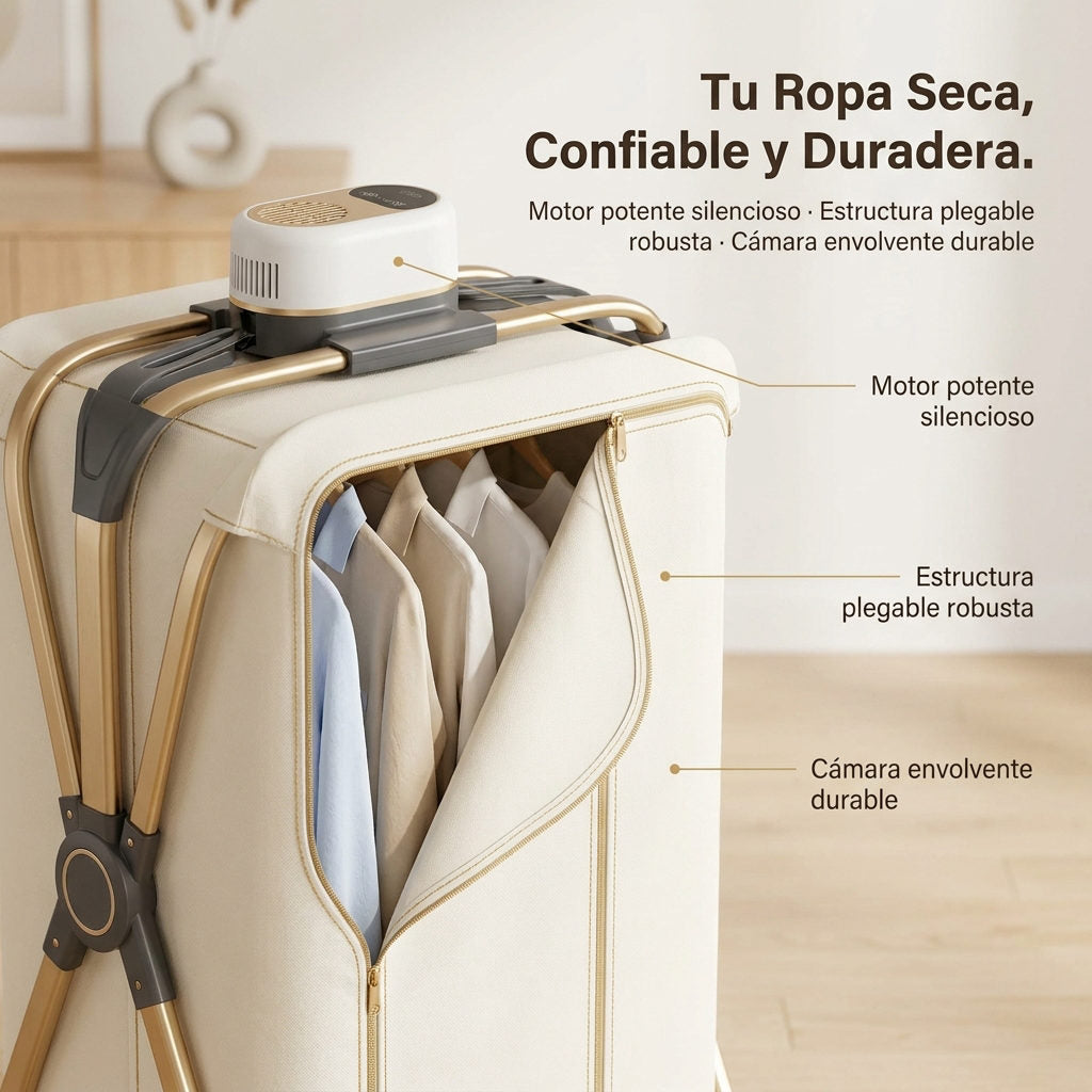 Secador portatil plegable de ropa — DETALLES DE CALIDAD