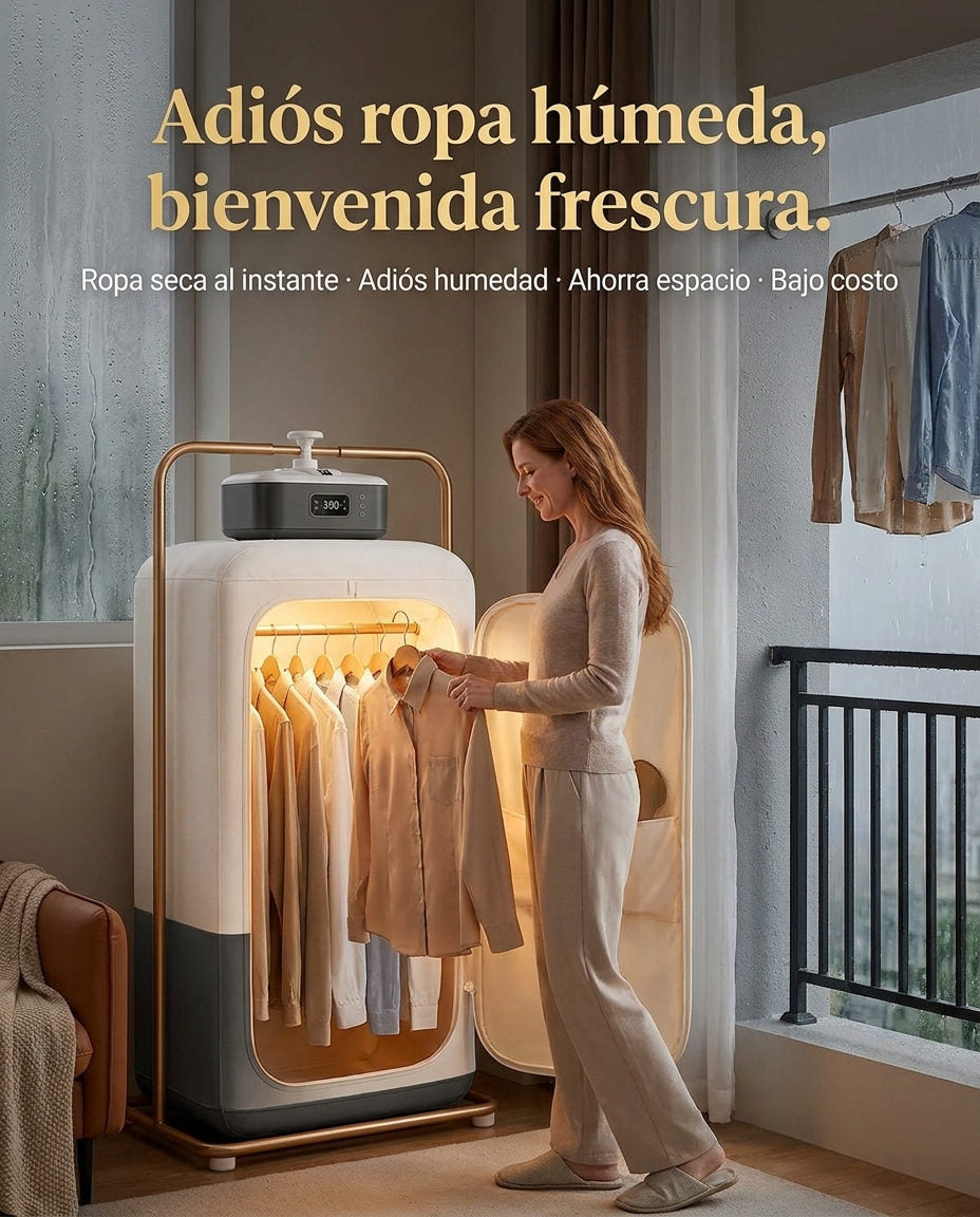 Secador portatil plegable de ropa — DOLOR Y SOLUCION