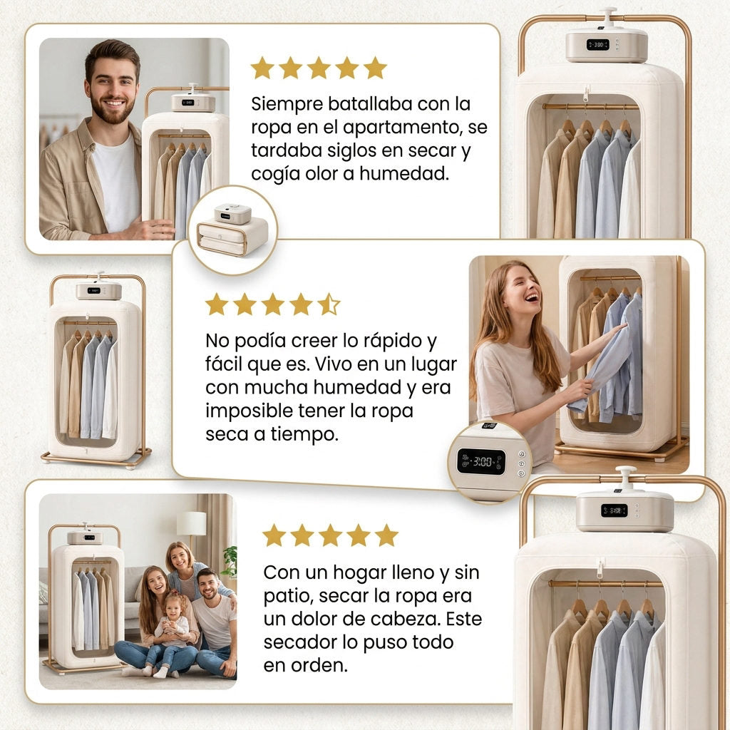 Secador portatil plegable de ropa — PRUEBA SOCIAL