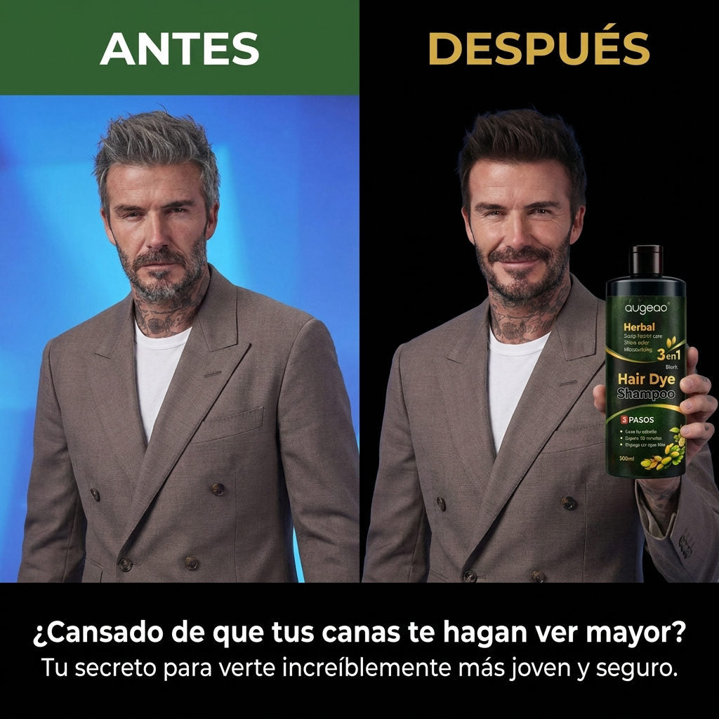 Shampoo Canas — ANTES Y DESPUES