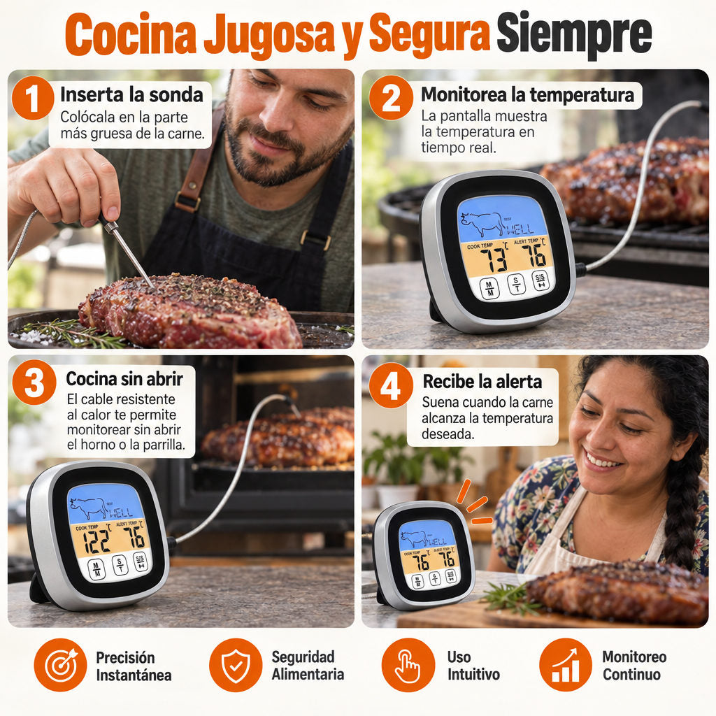 Termometro Digital — ASÍ SE USA
